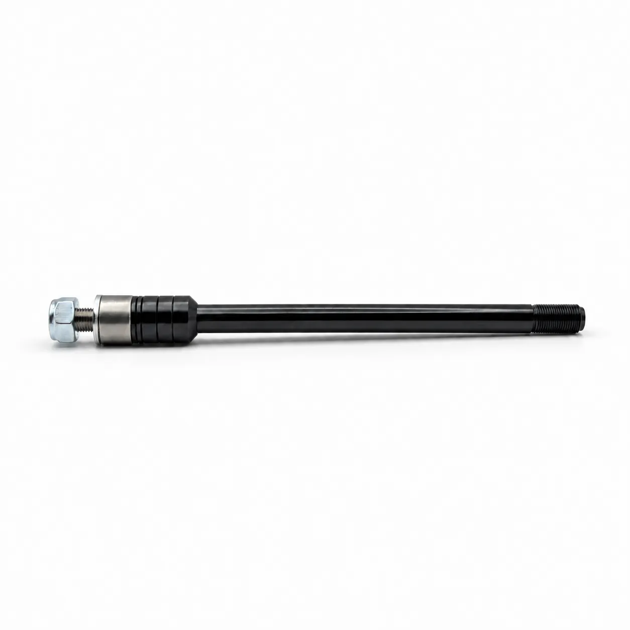 M12x1.0 thru axle-adapter til sykkelvogn sett fra siden.